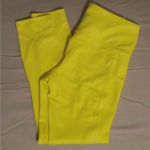 Zyia Active Neon yellow metallic leggins